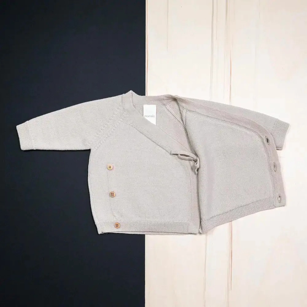THE WOOLLY BABY JACKET - sand - Image 4