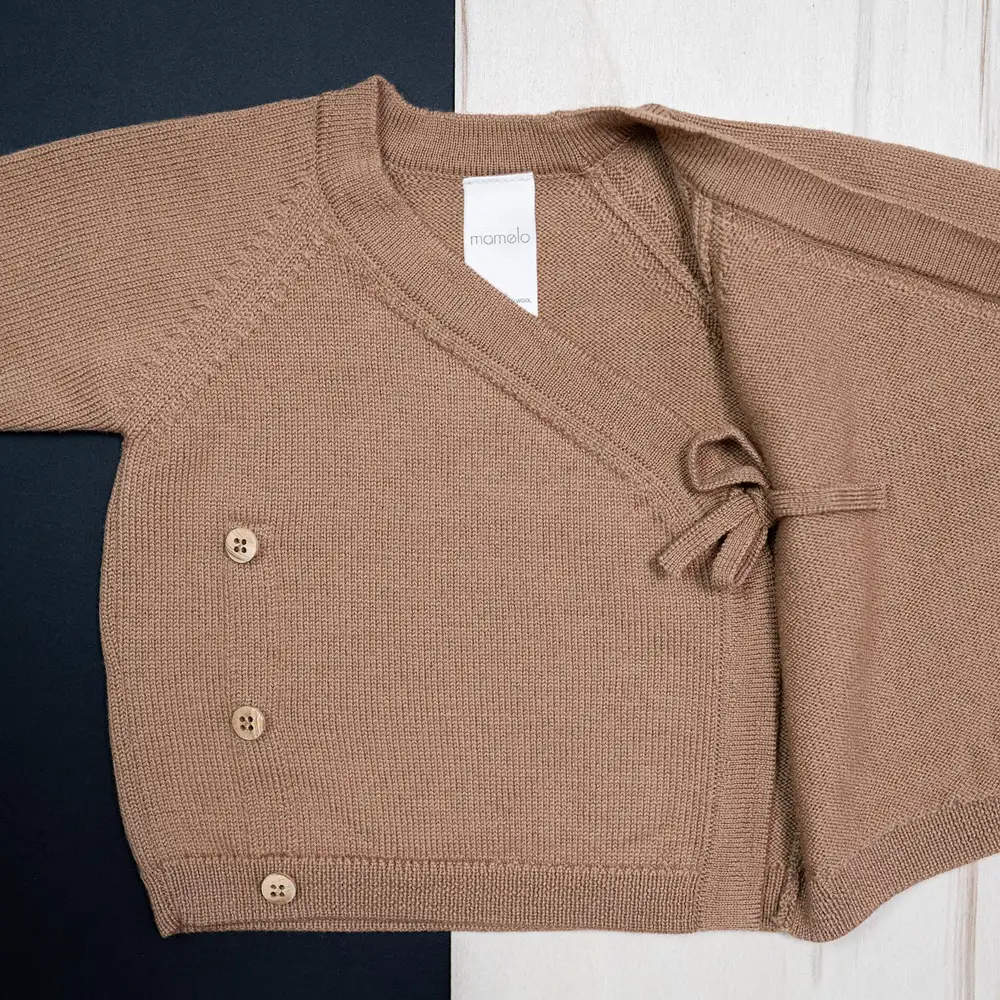 PRE-LOVED WOOLLY BABY JACKET - camel - Image 3