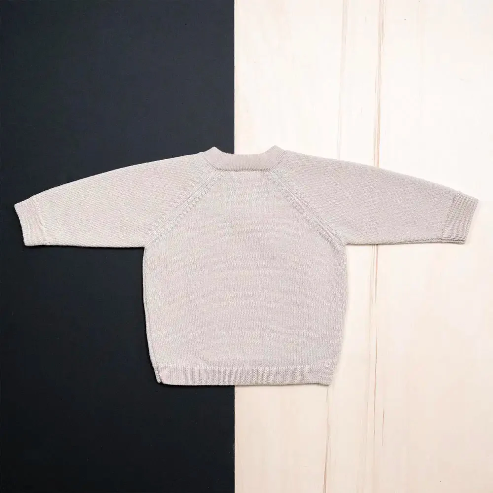 THE WOOLLY BABY JACKET - sand - Image 11