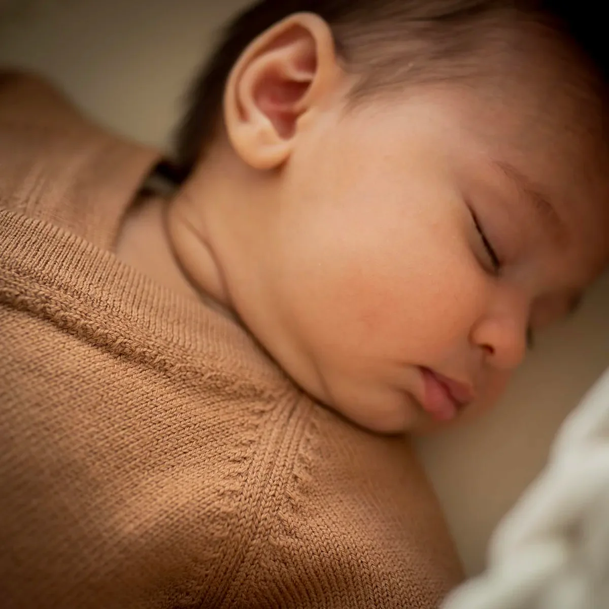 PRE-LOVED WOOLLY BABY JACKET - camel - Image 7
