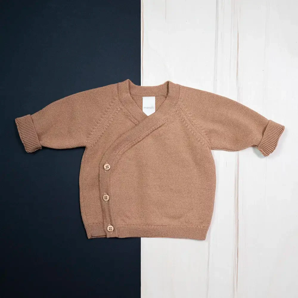 PRE-LOVED WOOLLY BABY JACKET - camel - Image 9