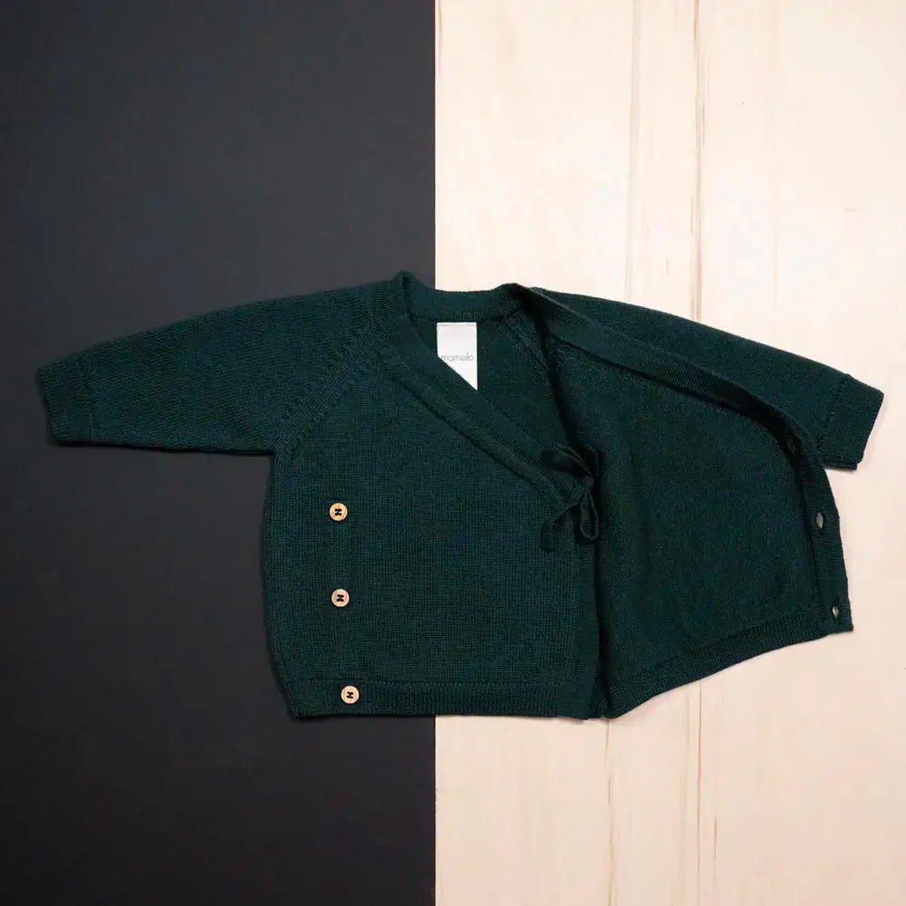 PRE-LOVED WOOLLY BABY JACKET - petrol - Image 2