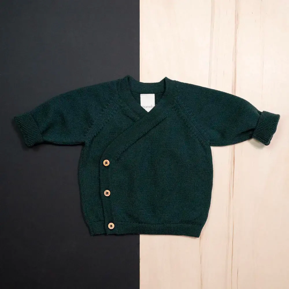PRE-LOVED WOOLLY BABY JACKET - petrol - Image 7