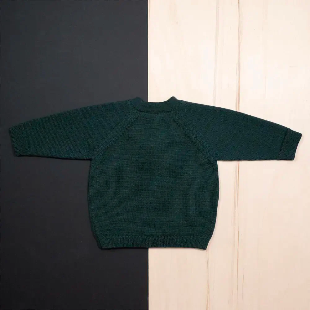PRE-LOVED WOOLLY BABY JACKET - petrol - Image 9