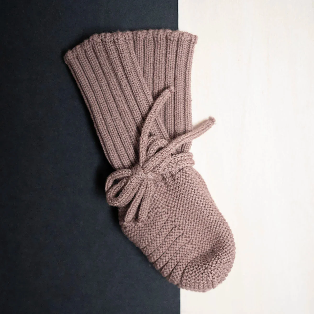 THE WOOLLY BABY BOOTIE - cappuccino