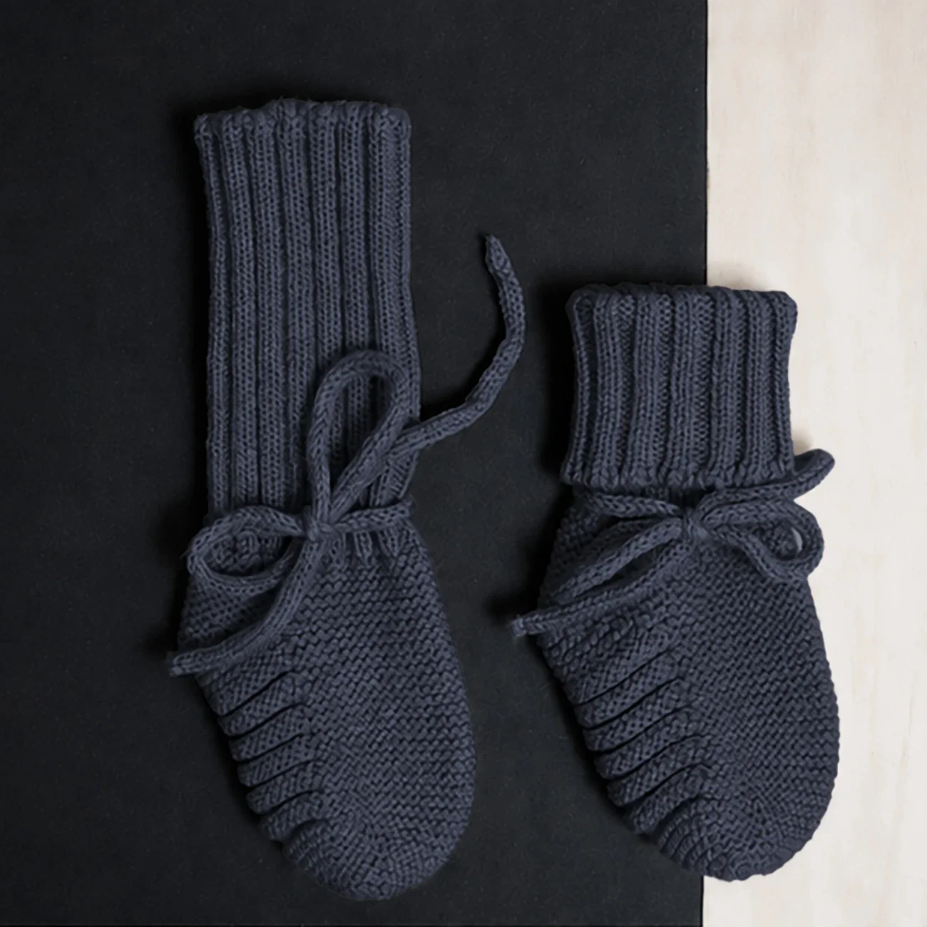 THE WOOLLY BABY BOOTIE - graphite grey - Image 3