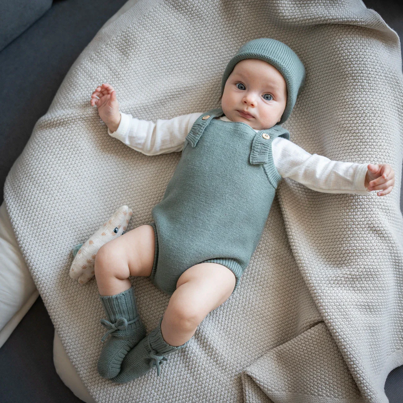 THE WOOLLY BABY BOOTIE - cloud grey - Image 4