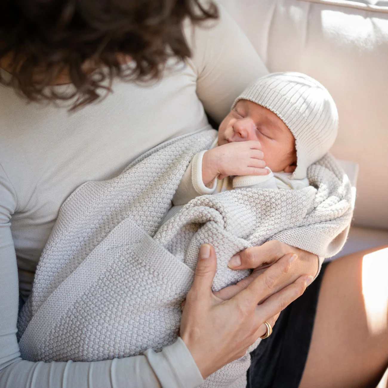 THE WOOLLY BABY HAT - cloud grey - Image 5