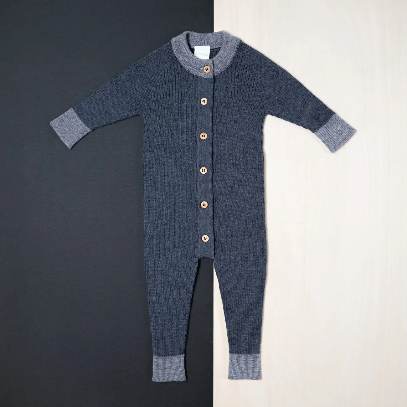 THE WOOLLY ONESIE TWO-TONE - graphite grey - Image 13