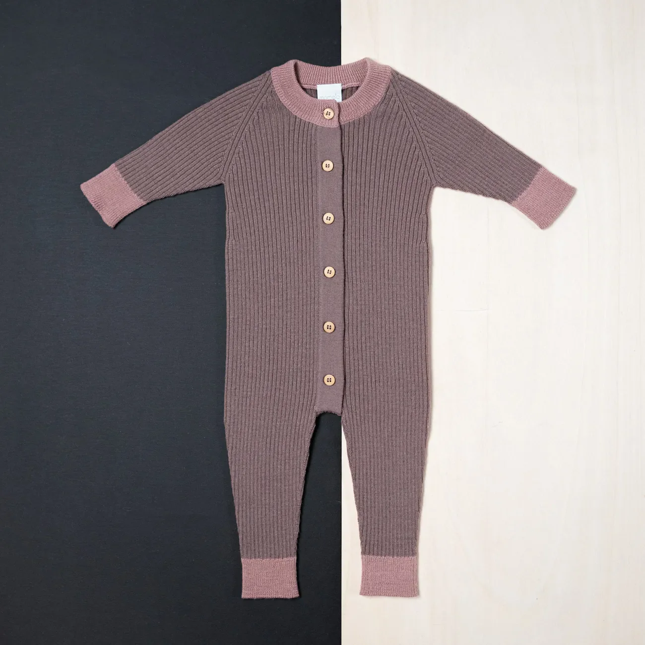 THE WOOLLY ONESIE TWO-TONE - mauve - Image 13