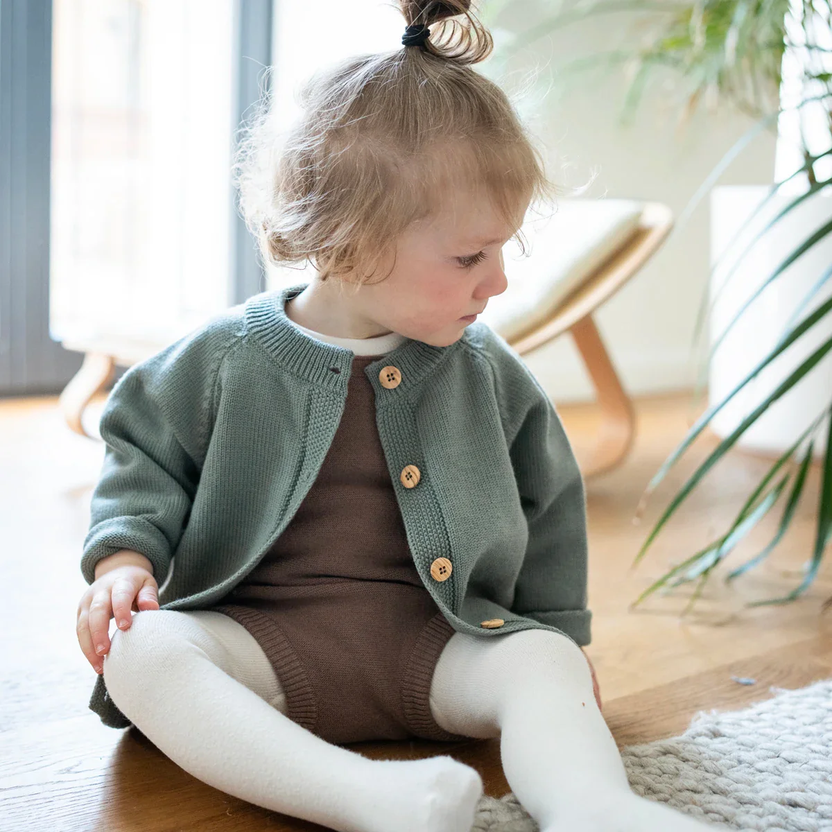 THE WOOLLY ROMPER - sage - Image 5