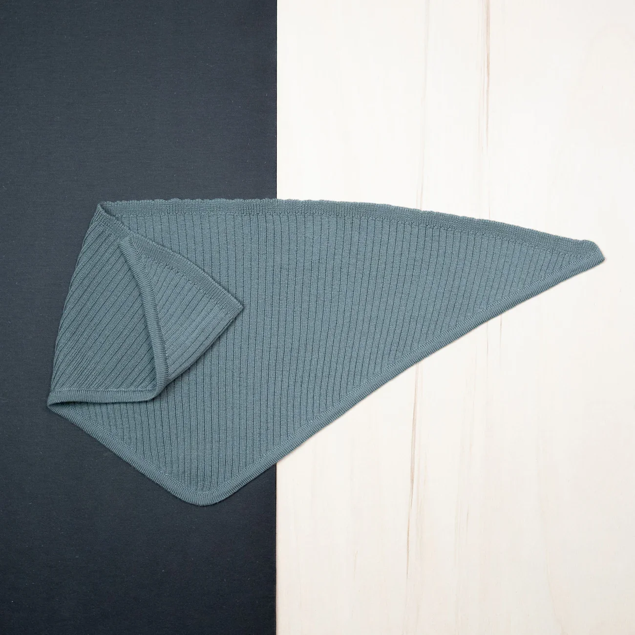 THE WOOLLY TRIANGLE SCARF SMALL - sage - Image 3